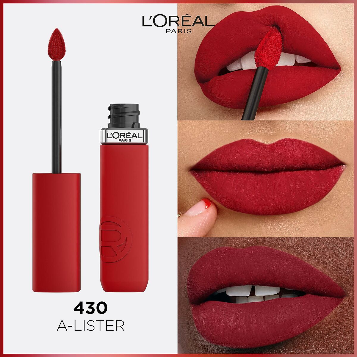 פליסיק ליפּנשטיפט L'Oreal Make Up ינפיליבלע מאַט קעגנשטעל א ליסטער נומ 430 (1 אַפּאַראַט) -3