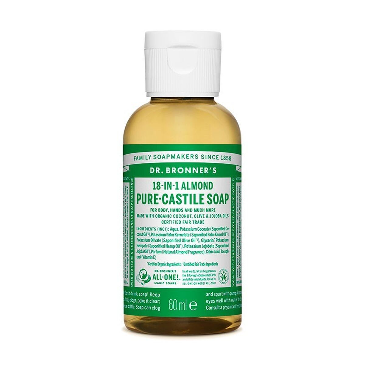 Flüssigseife Dr. Bronner's 60 ml Mandeln-0