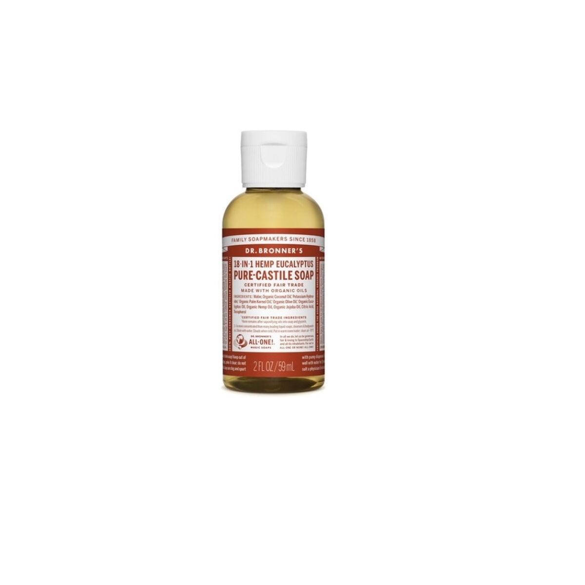 Liquid Soap Dr Bronner's 60 ml Eucalyptus-0