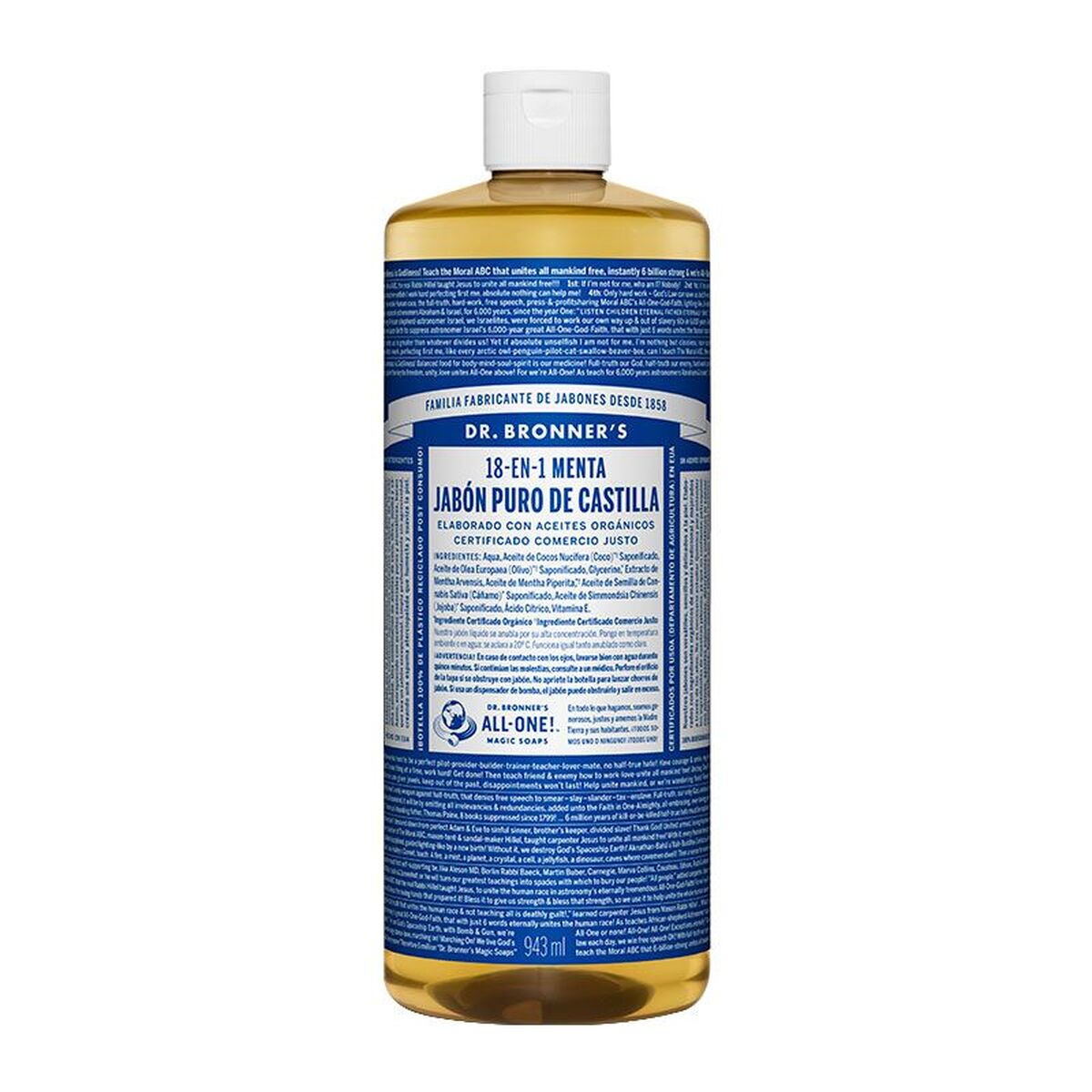 Sapone Liquido Dr Bronner's 945 ml Menta-0