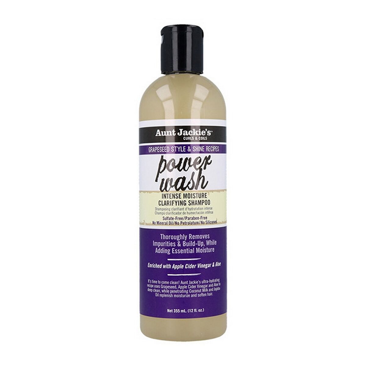 Shampoo Aunt Jackie's Curls & Coils Grapeseed Power Wash (355 ml)-0