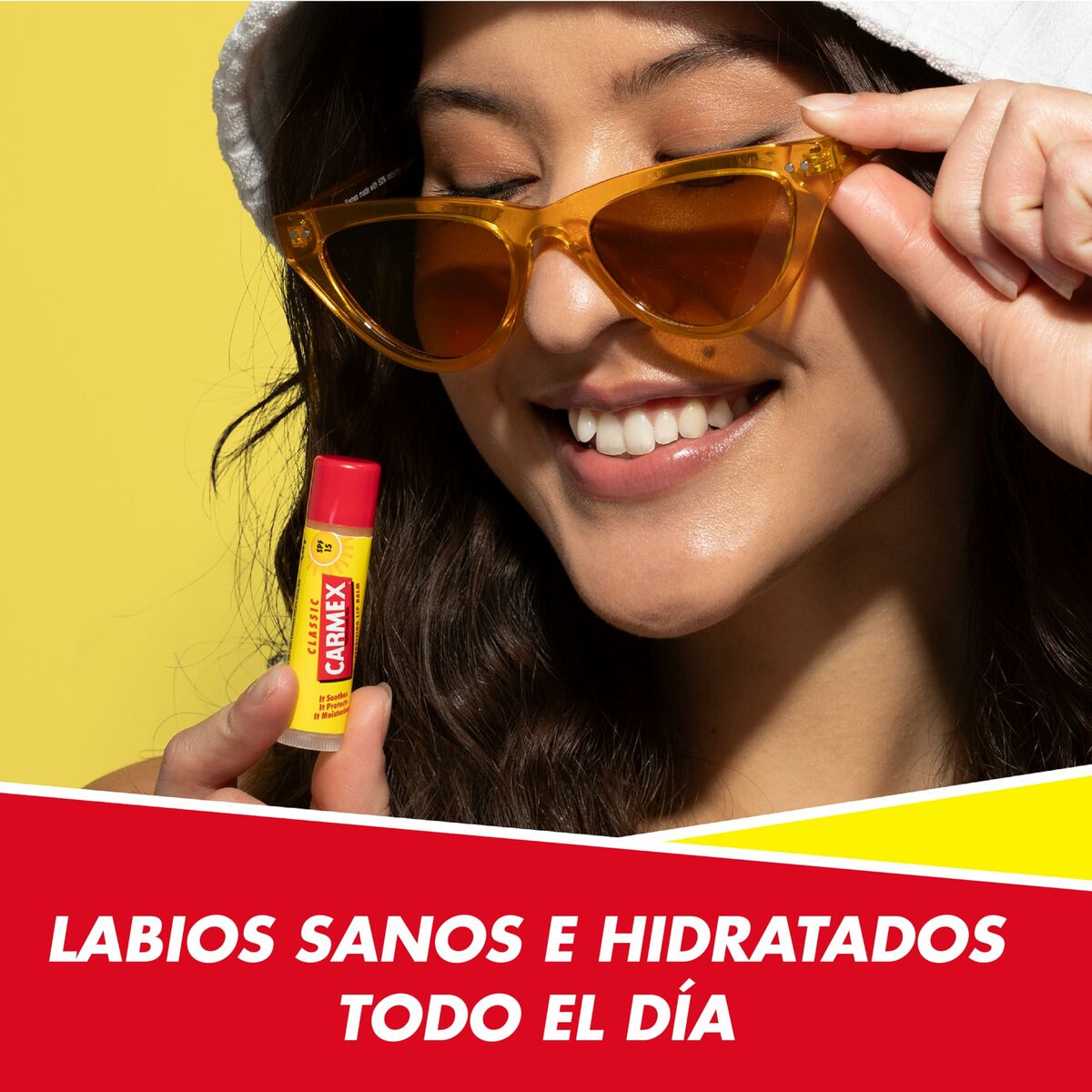 Moisturising Lip Balm Carmex Classic Yellow Black Spf 15 Stick-7