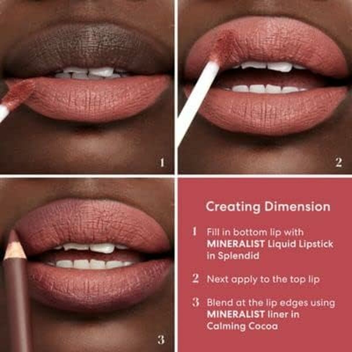 Barra de labios bareMinerals Mineralist Charming Pink 1,3 g-4