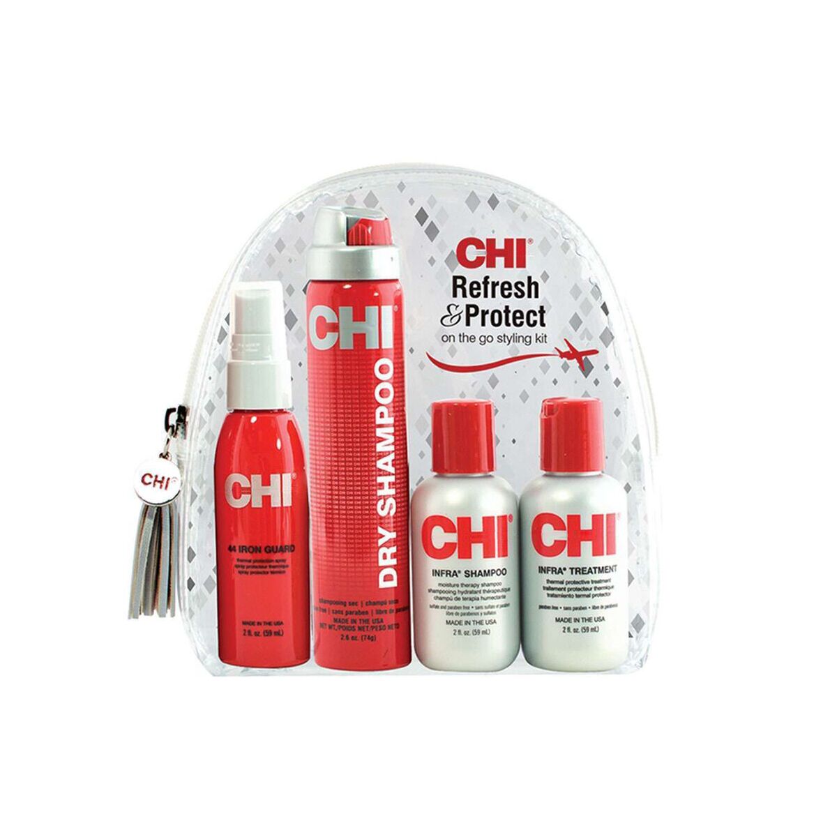 Set de coiffure Farouk Chi Refresh & Protect 4 pièces-0