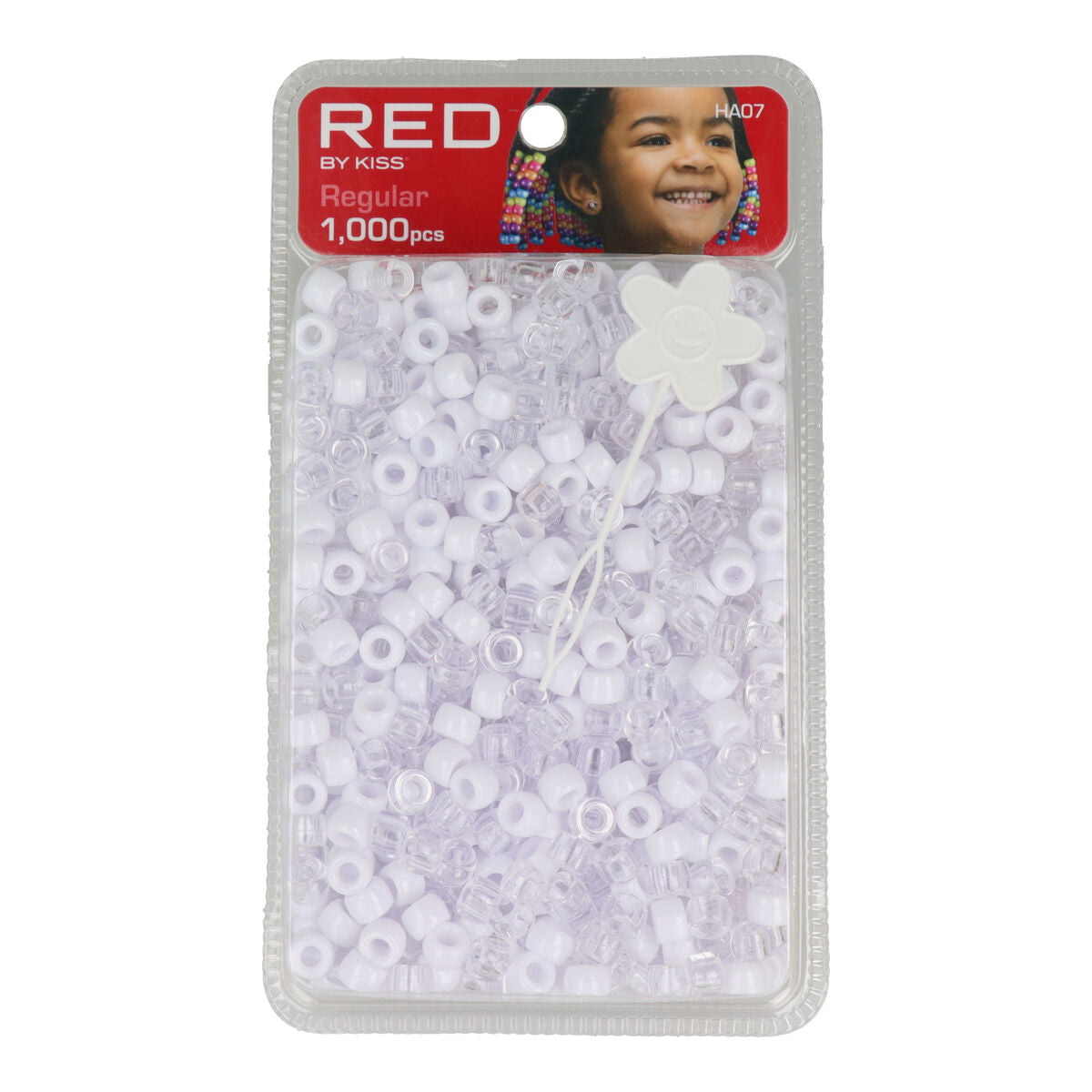 Perle di vetro Red Kiss Kiss Regular Bianco Trasparente 1000 Pezzi-0