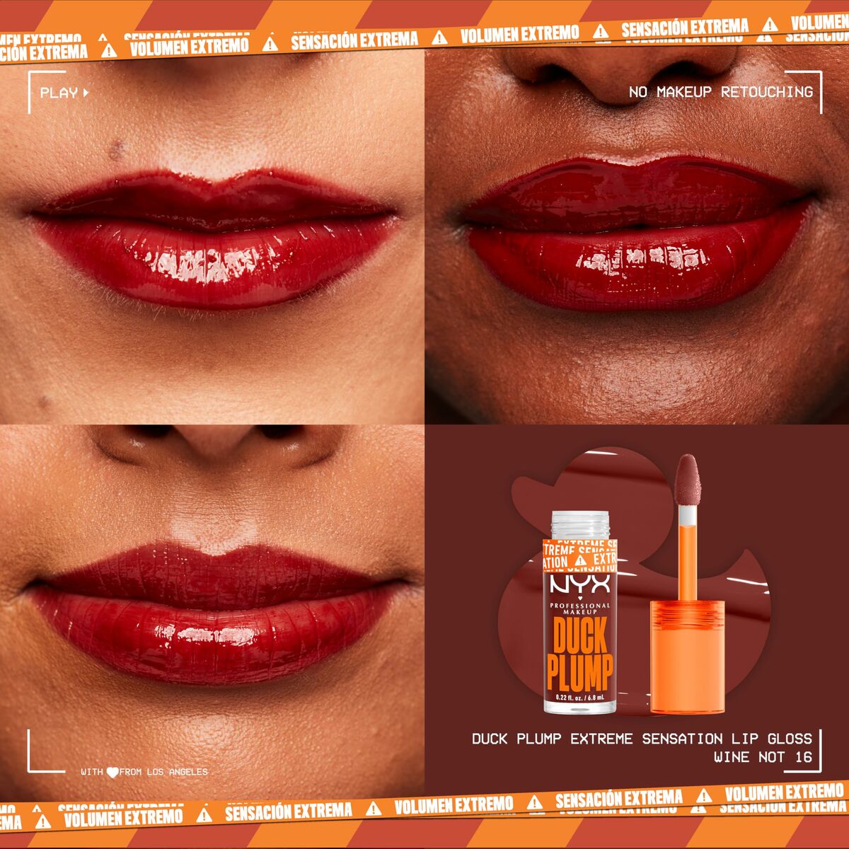 Lip-gloss NYX Duck Plump Wine not 6,8 ml-2
