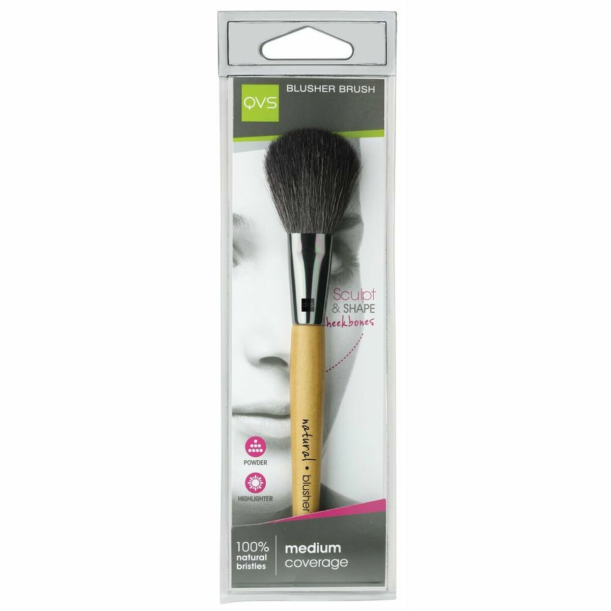 Pensula de machiaj QVS Natural-0