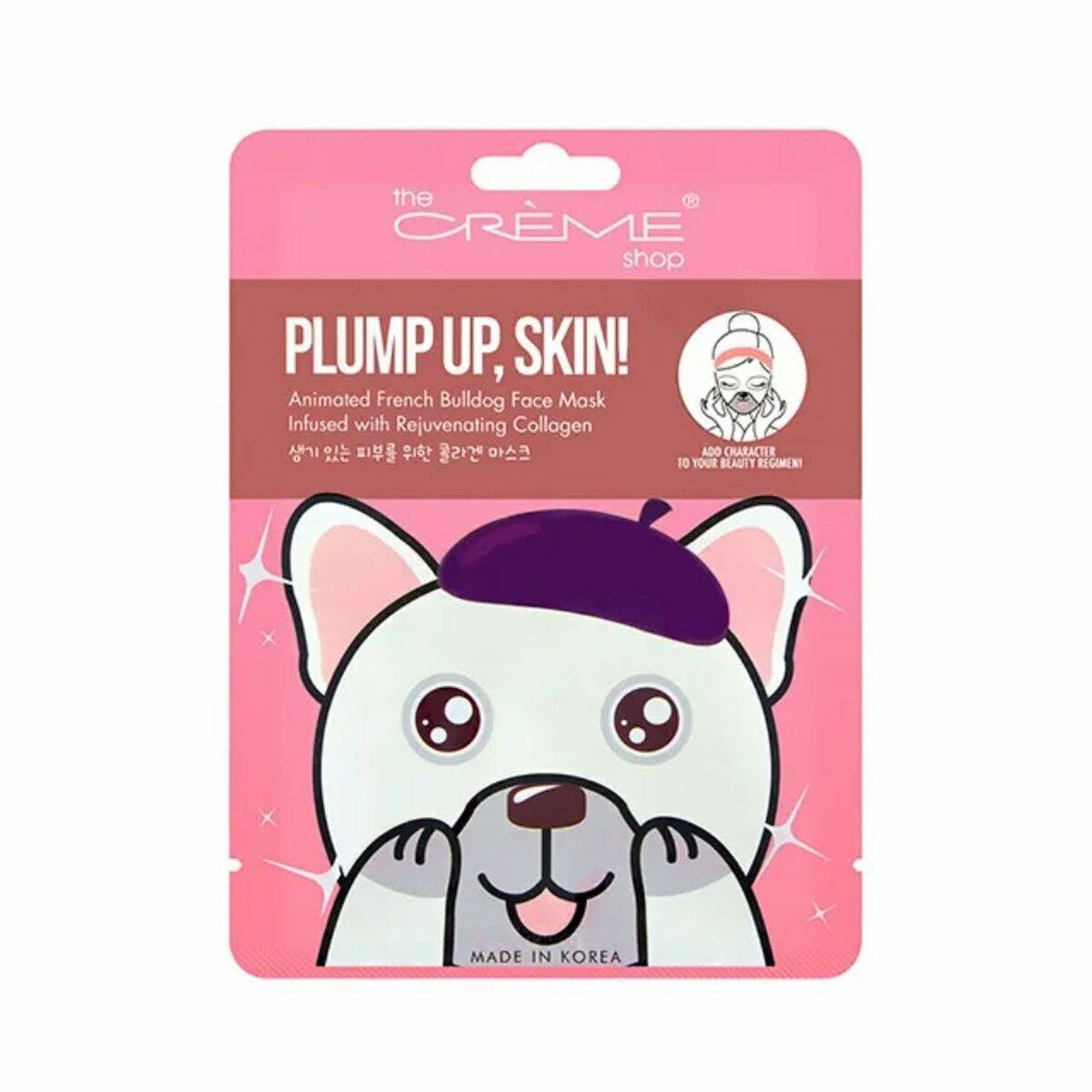Maschera viso The Crème Shop Plump Up Bulldog francese (25 g)-0