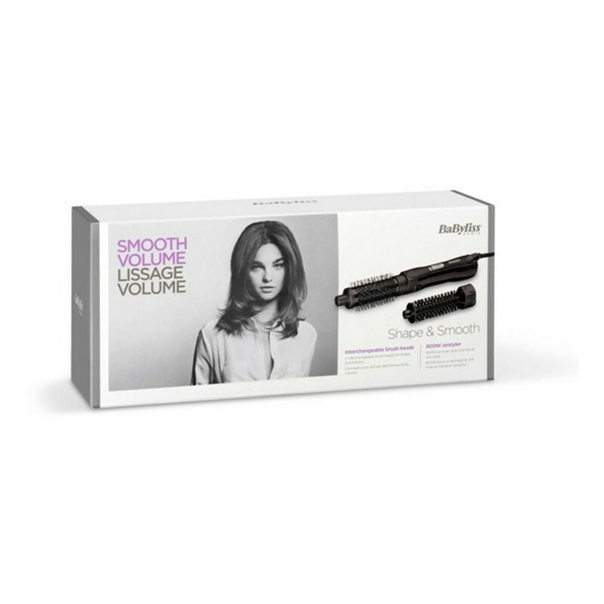 Heat Brush AS82E Babyliss AS82E Electric (2 Units) 800W (3 pcs)-5
