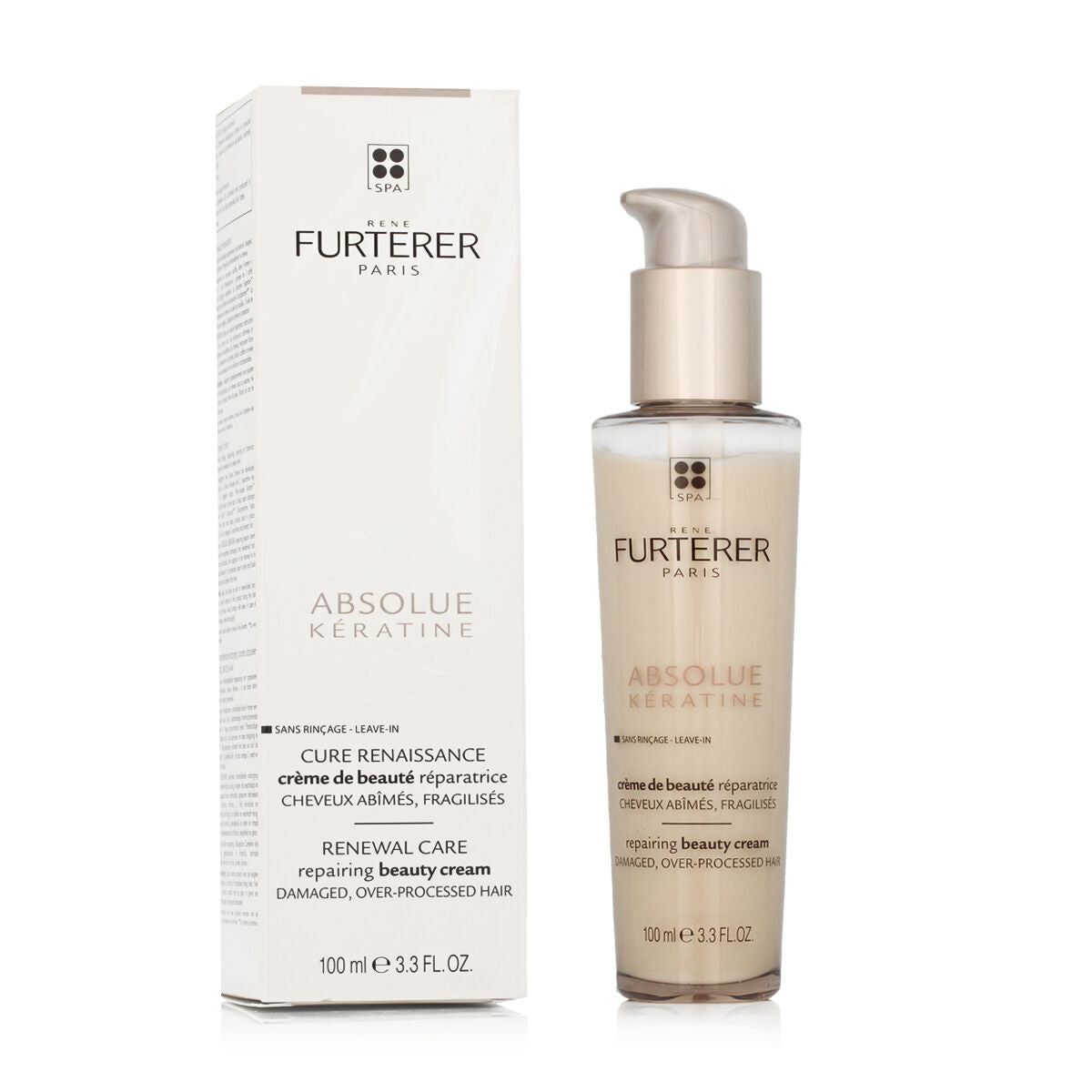 Traitement de reconstruction capillaire René Furterer Absolue Kératine 100 ml-0