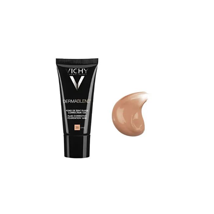 Vichy Dermablend Fondotinta Fluido Correttore 16h 35 Sand 30 ml