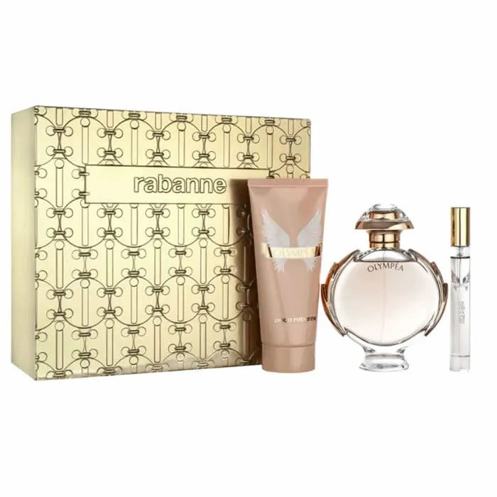 Paco Rabanne Olympea eau de parfum spray 80 ml cofanetto 3 pz