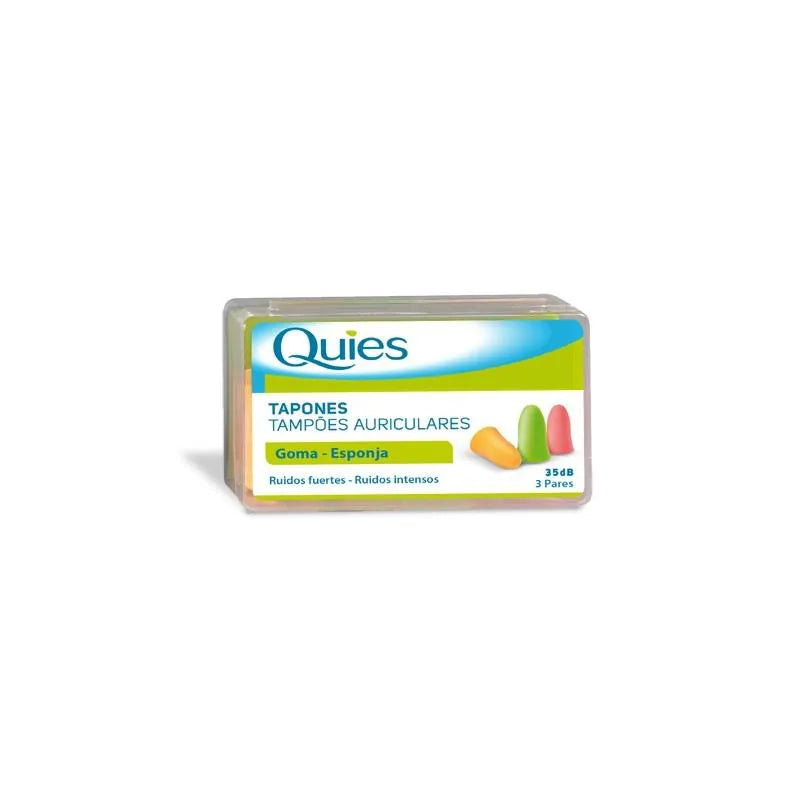 Optik Quies Tapones per Los Oídos De Goma 6 pz