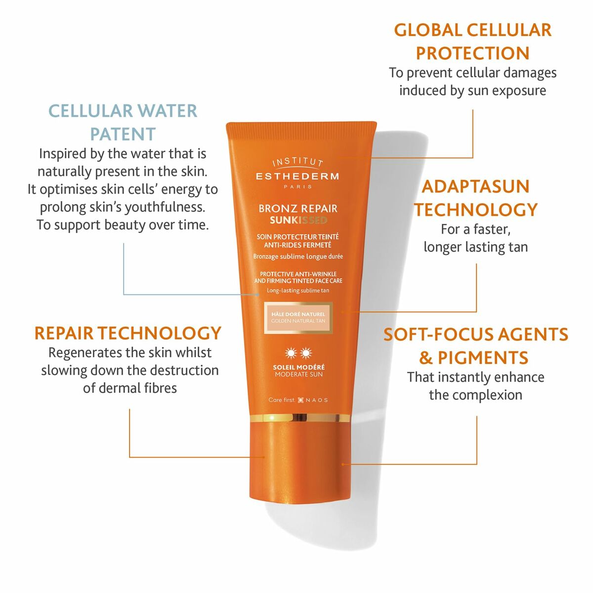 Day Cream Institut Esthederm BRONZ REPAIR 50 ml-3