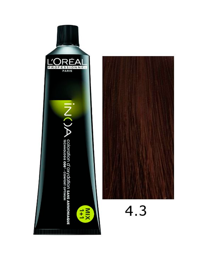 L'Oréal Professionnel Inoa No Ammonia Permanent Color 4,3 60 g
