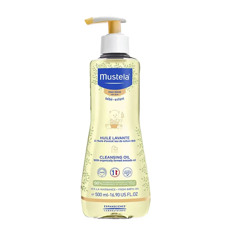 Mustela Baby Olio Detergente Per Pelli Secche 500 ml