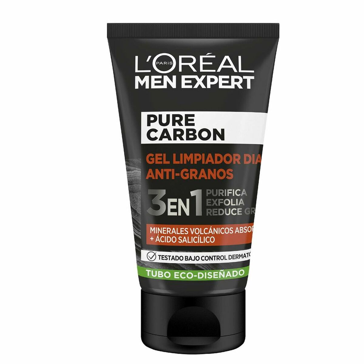 Gesichtspeeling L'Oreal Make Up Men Expert Pure Carbon Anti-Akne 3-in-1 (100 ml)-0