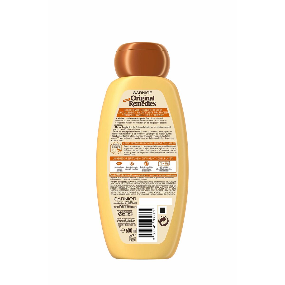 Styling Cream Garnier Original Remedies Tesoros de Miel (600 ml)-2