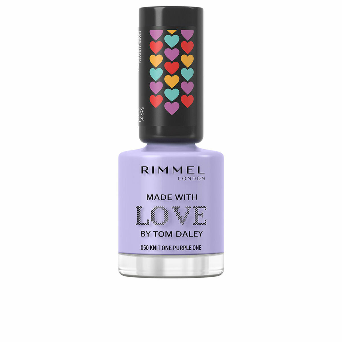 vernis à ongles Rimmel London Made With Love de Tom Daley Nº 050 Knit one violet 8 ml-0