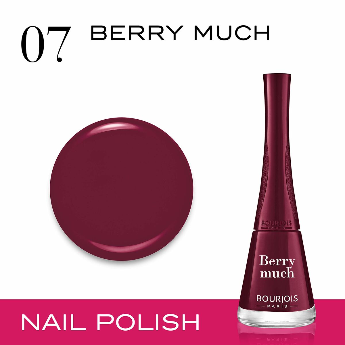 Nagellack Bourjois Paris 1 Seconde Berry Much Nr. 07 9 ml-2