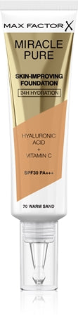 Max Factor Miracle Pure fondotinta Spf30 70-Warm Sand