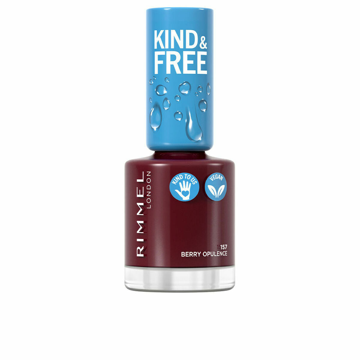 nail polish Rimmel London Kind & Free 157-berry opulence (8 ml)-0