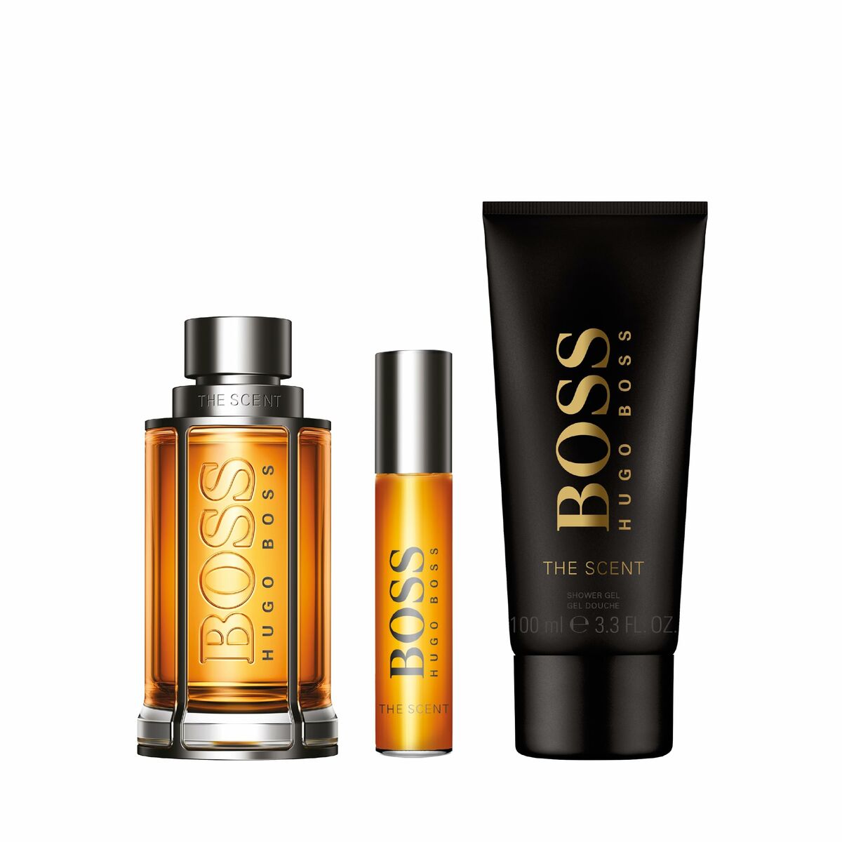 Set profumo da uomo Hugo Boss EDT BOSS The Scent 3 pezzi-0