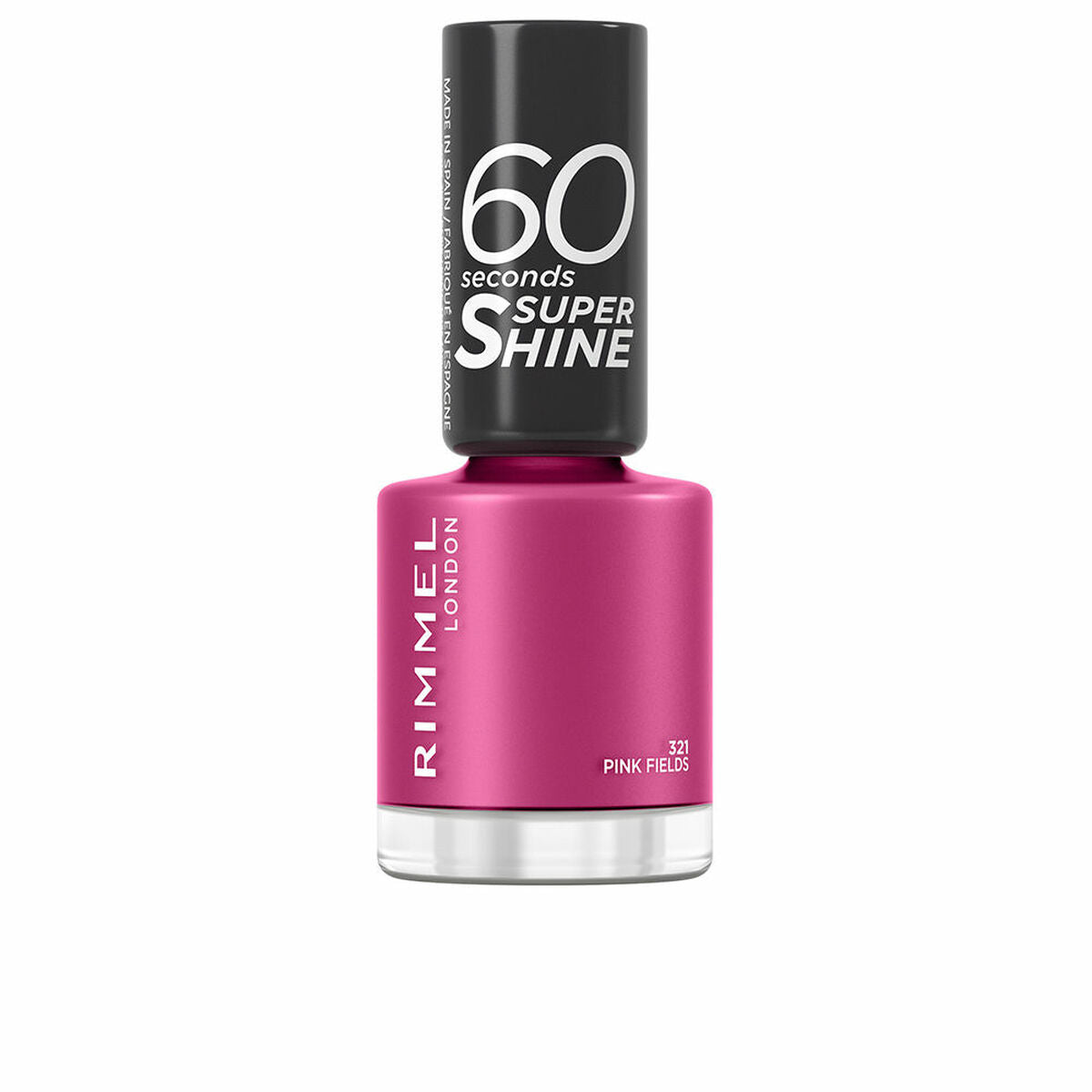 nail polish Rimmel London 60 Seconds Super Shine Nº 321 Pink fields 8 ml-0