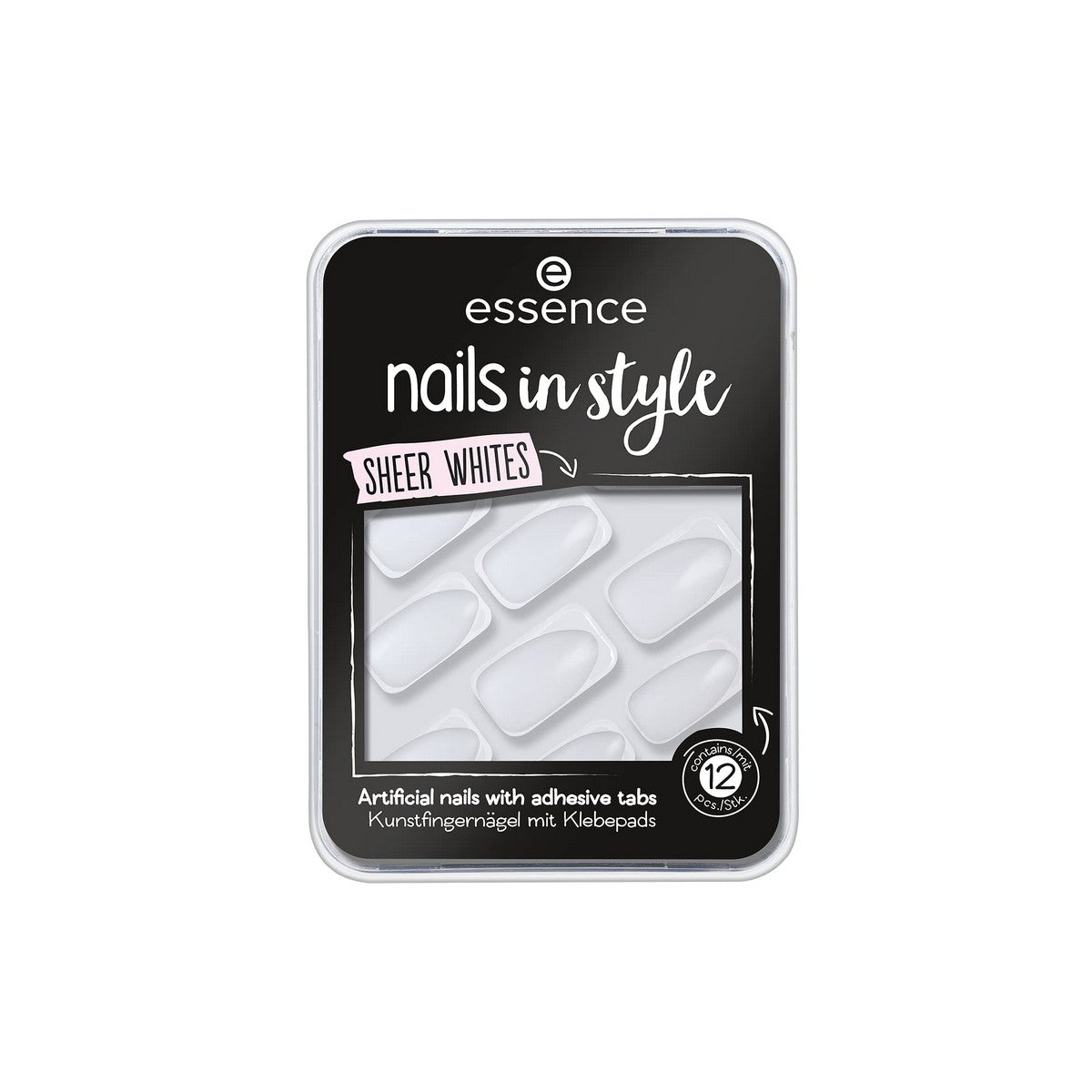 False nails Essence Nails In Style 11-sheer whites 12 Units-0