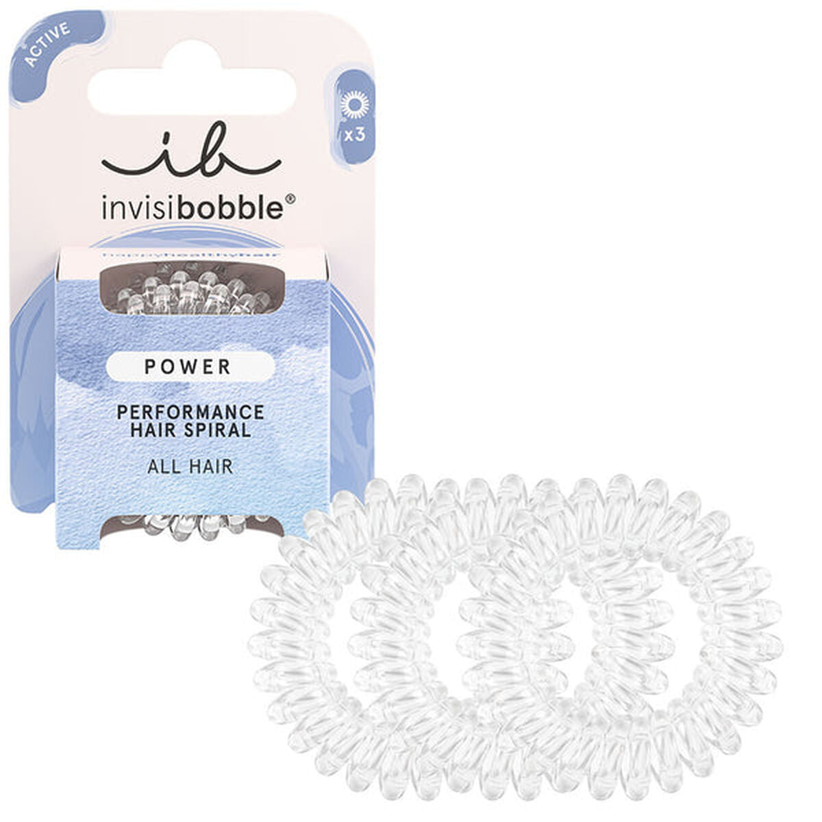 Élastiques à cheveux en caoutchouc Invisibobble Transparent (3 unités)-2