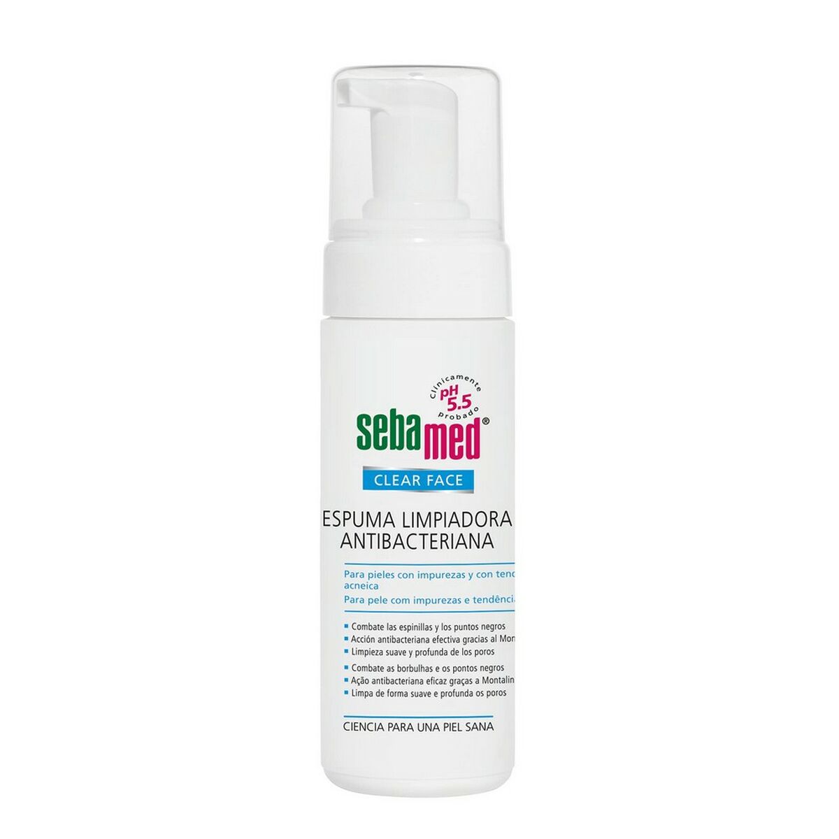Schiuma Detergente Sebamed Viso Chiaro Antibatterico 150 ml-0