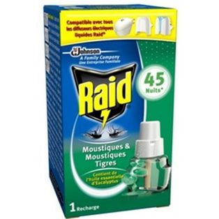 Raid Proteccion Antimosquitos Eucalipto Recambio 45 Noches
