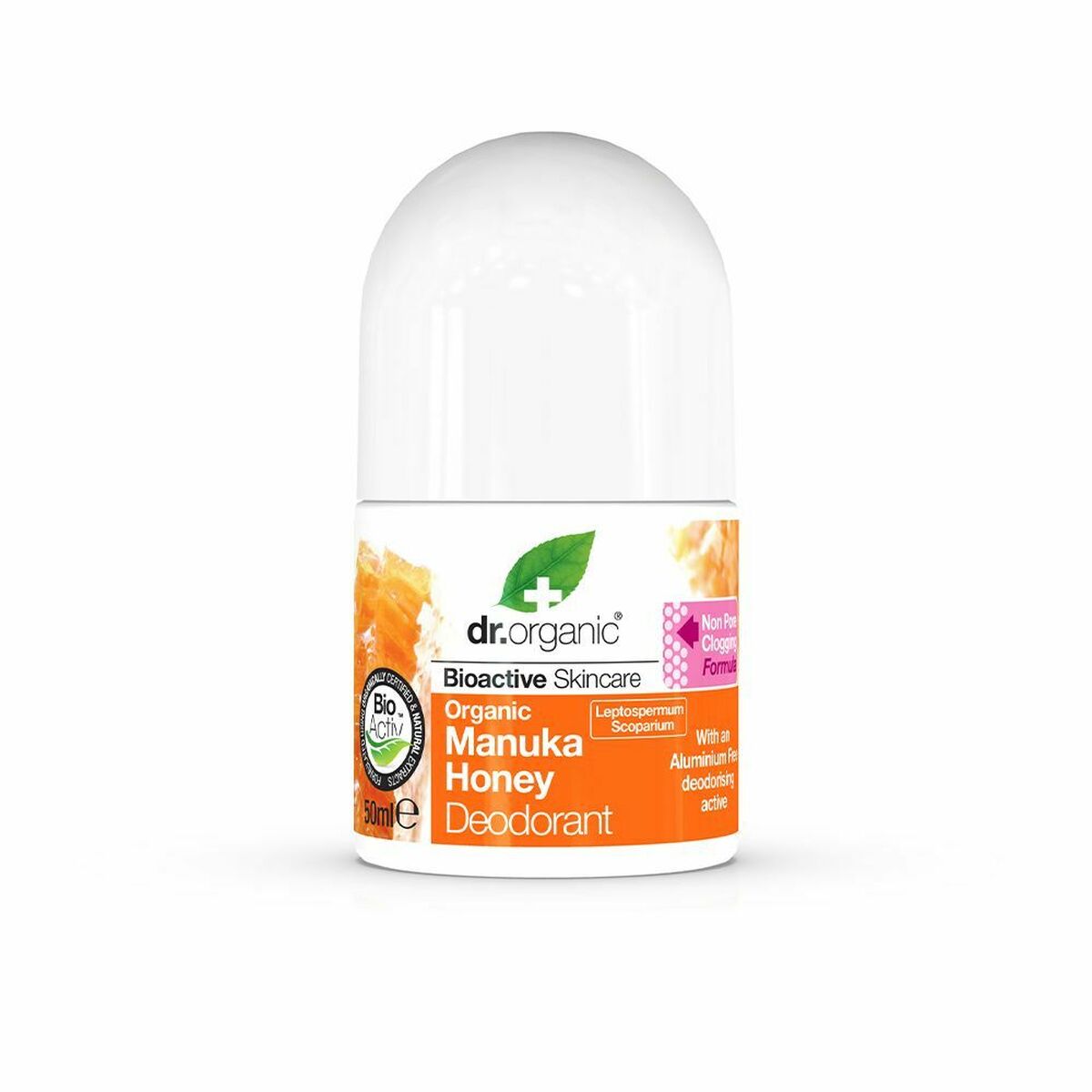 Roll-On Deodorant Dr.Organic Manuka Honig (50 ml)-0