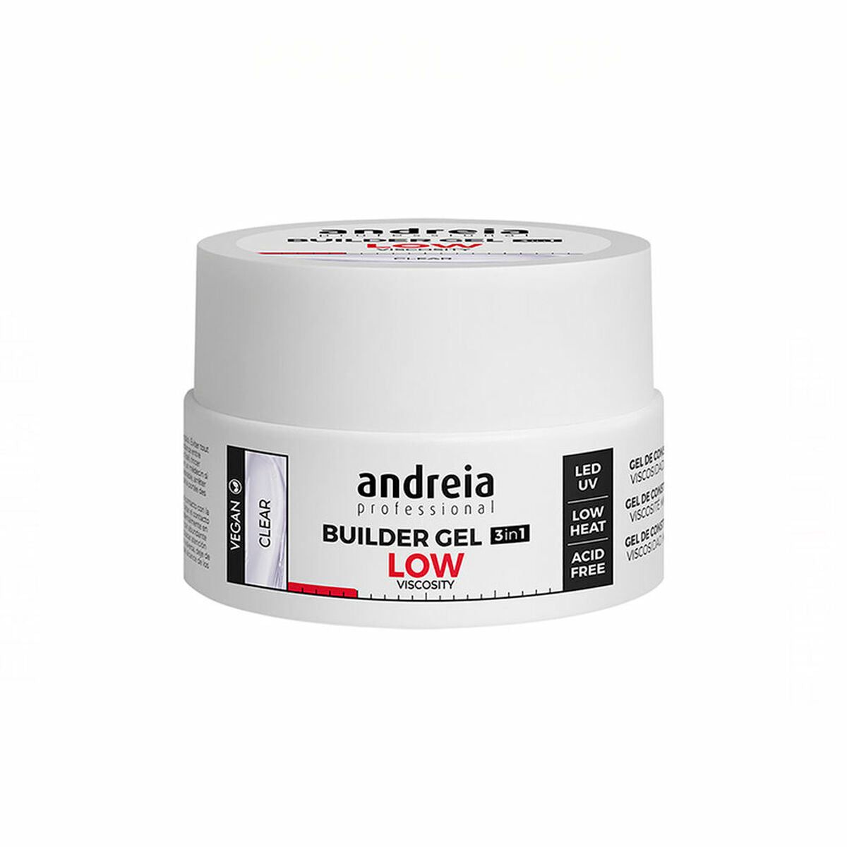 Gel nail polish Builder Low Viscosity Andreia Professional Builder Light Tone (22 g)-0