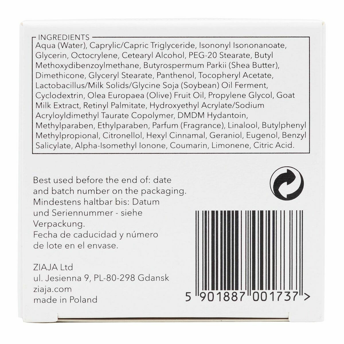Crème de Jour Ziaja Leche De Cabra 50 ml Lait de Chèvre-3