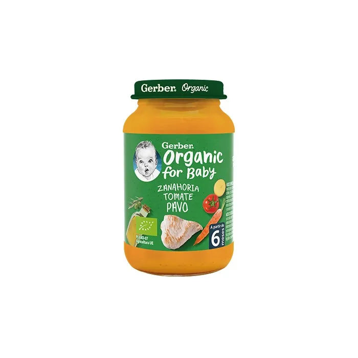 Gerber Organic Carota Pomodoro Tacchino 1U 190 g