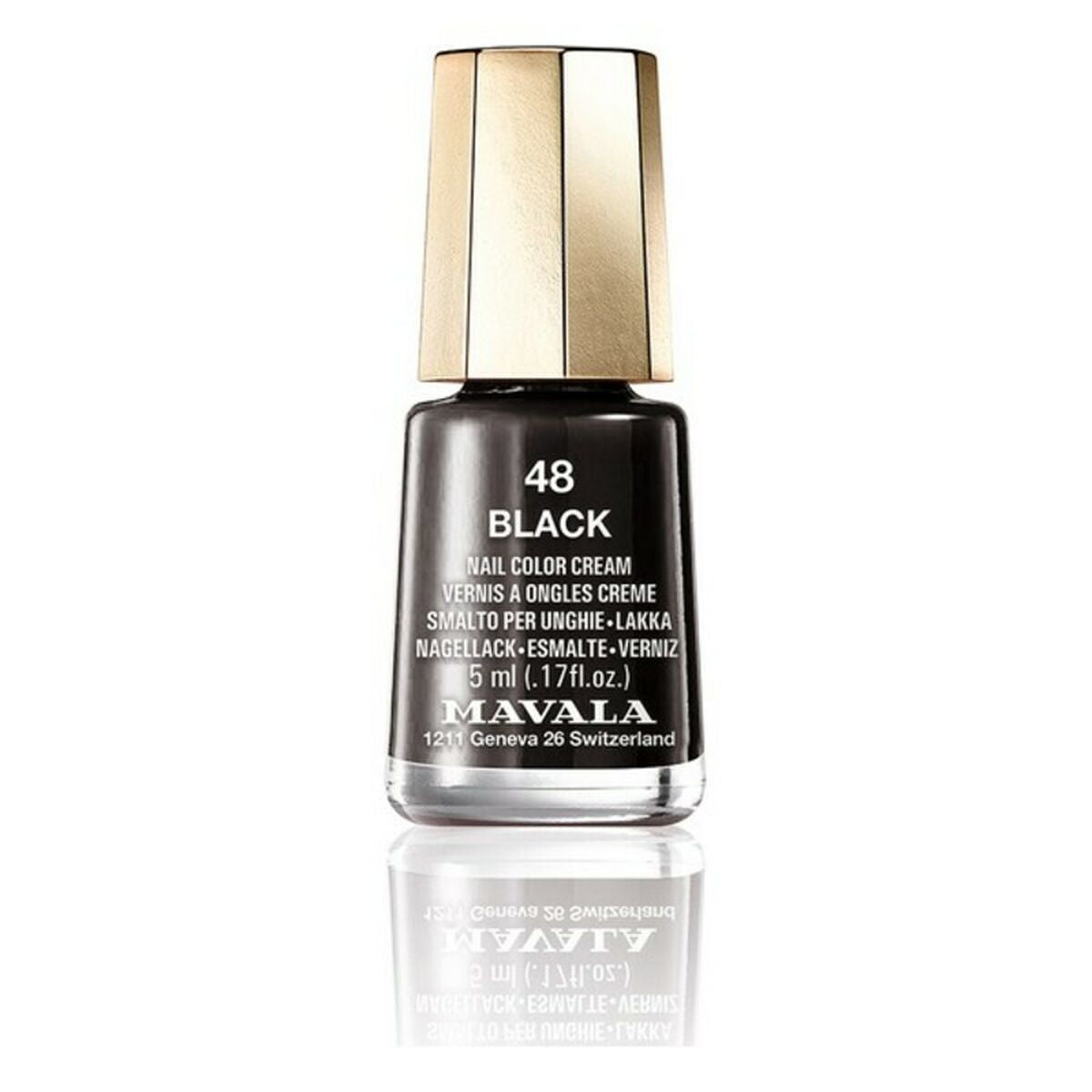 Nagellack Nail Color Cream Mavala 48-schwarz (5 ml)-0