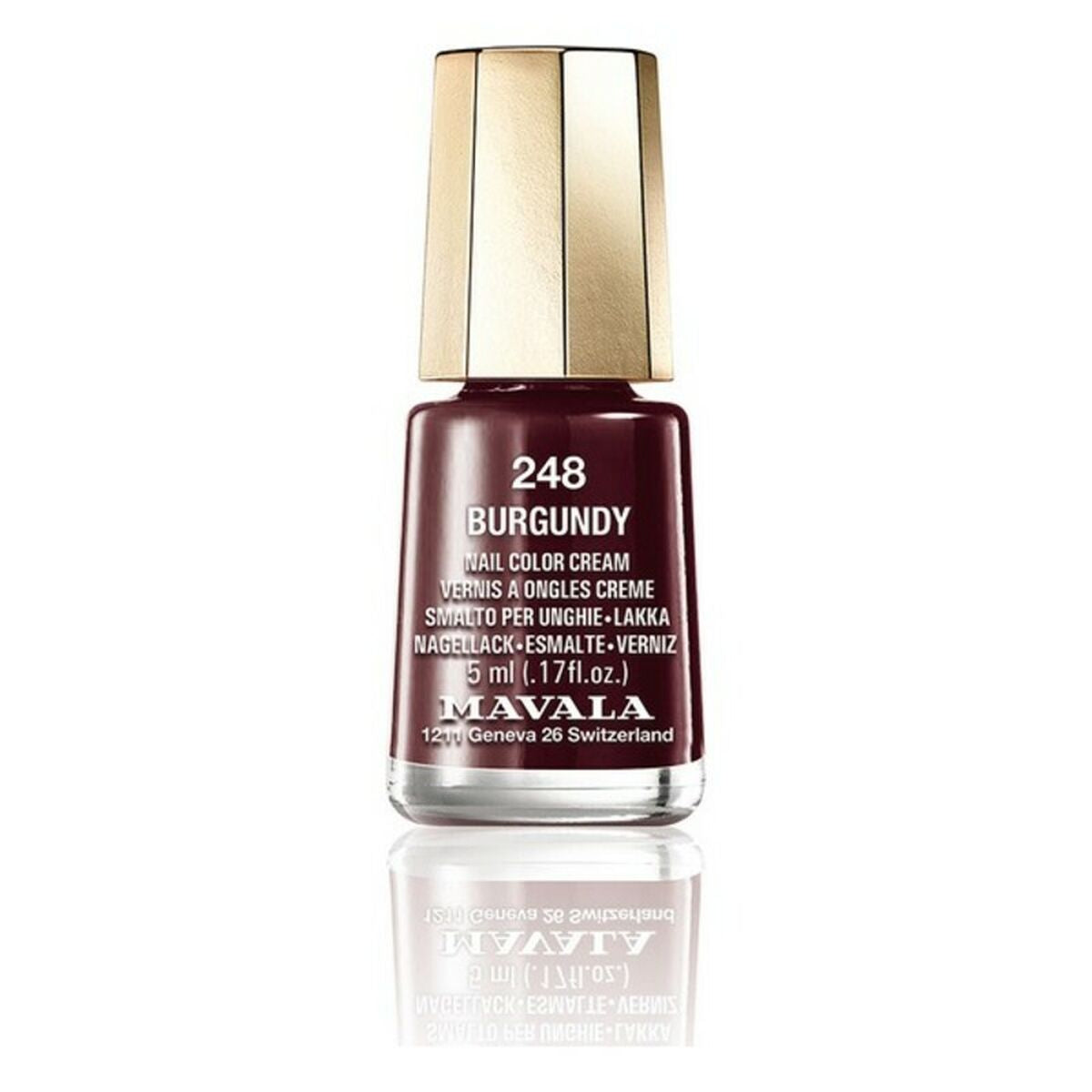 Esmalte de uñas Color crema Mavala 248-burdeos (5 ml)-0