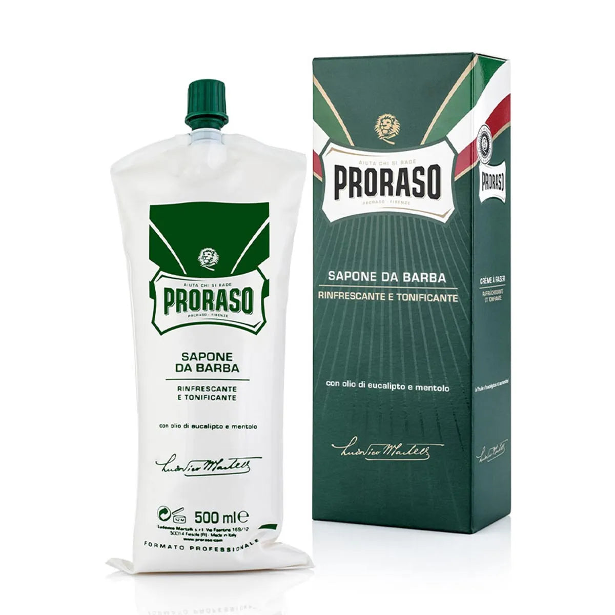Proraso professionale crema De Afeitado Eucalipto-Mentol 500 ml