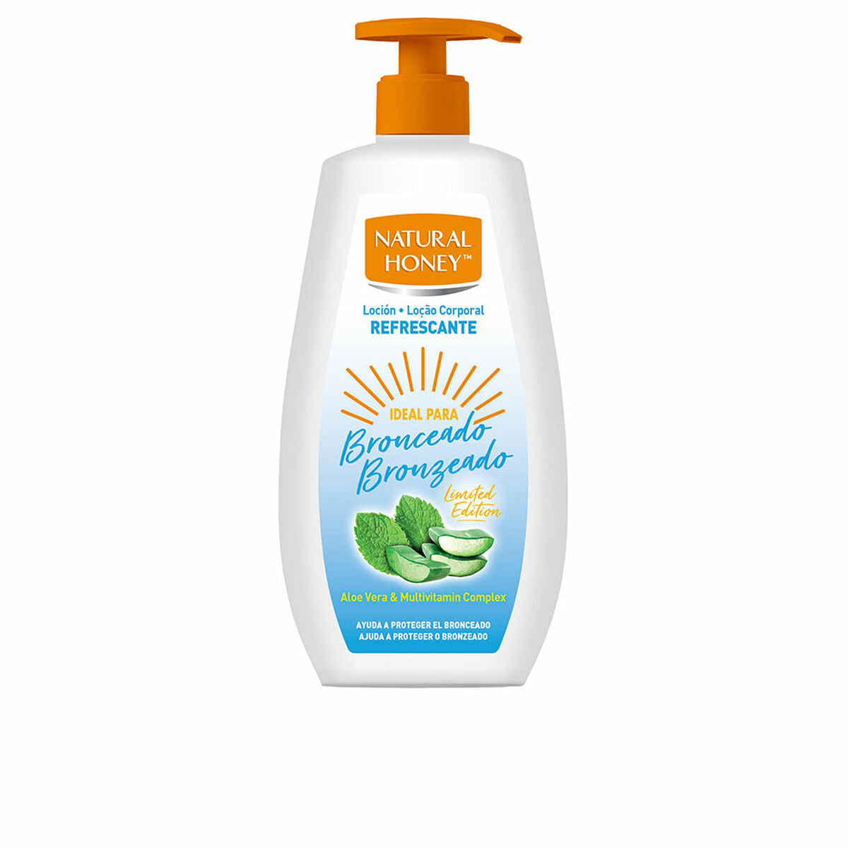 Hydrating Bronzing Body Lotion Natural Honey ALOE VERA BRONCEADO 360 ml-0