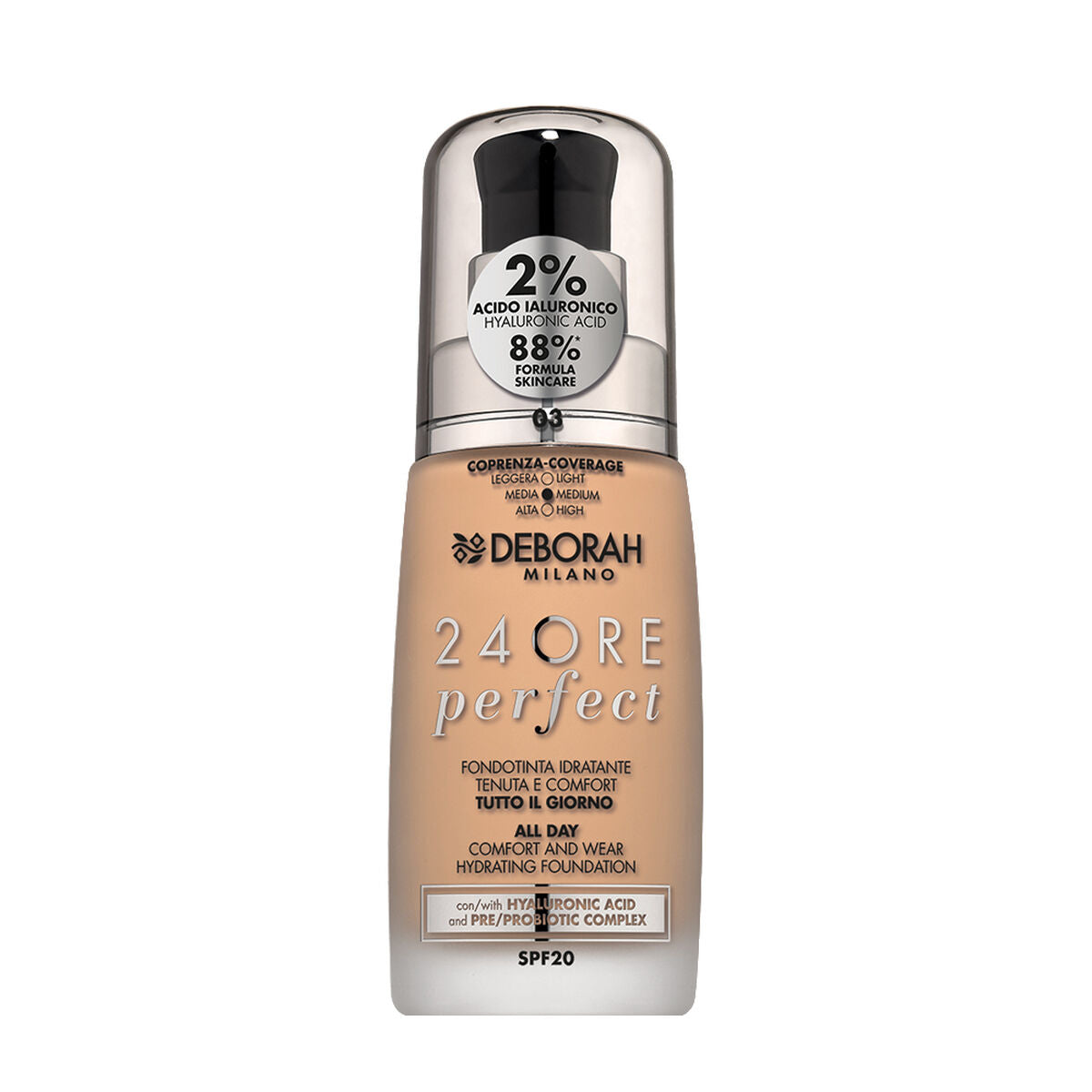 Crème Make-up Base Deborah 4ORE PERFECT Nº 3-0