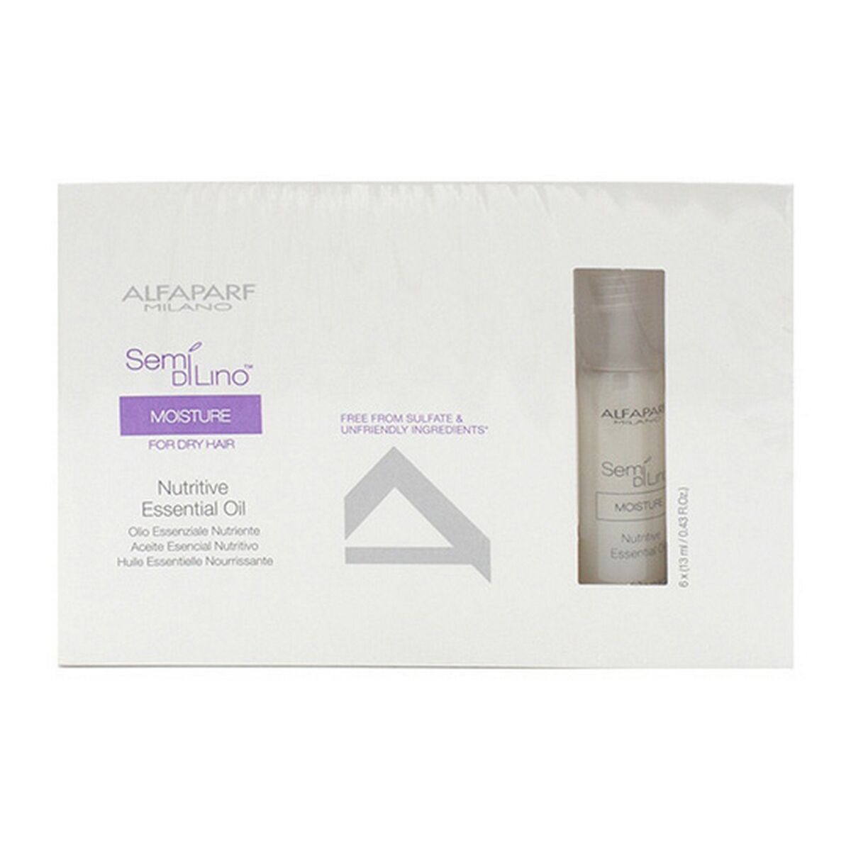 Feuchtigkeitsspendendes Öl Alfaparf Milano Semi Di Lino (6 x 13 ml)-0