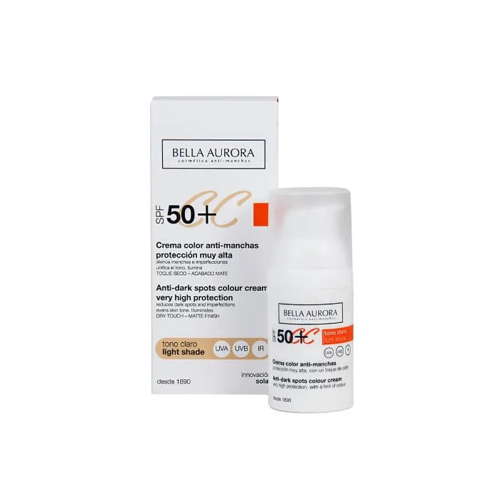 Bella Aurora CC Anti-Spot crema Spf50 Light Tone 30 ml