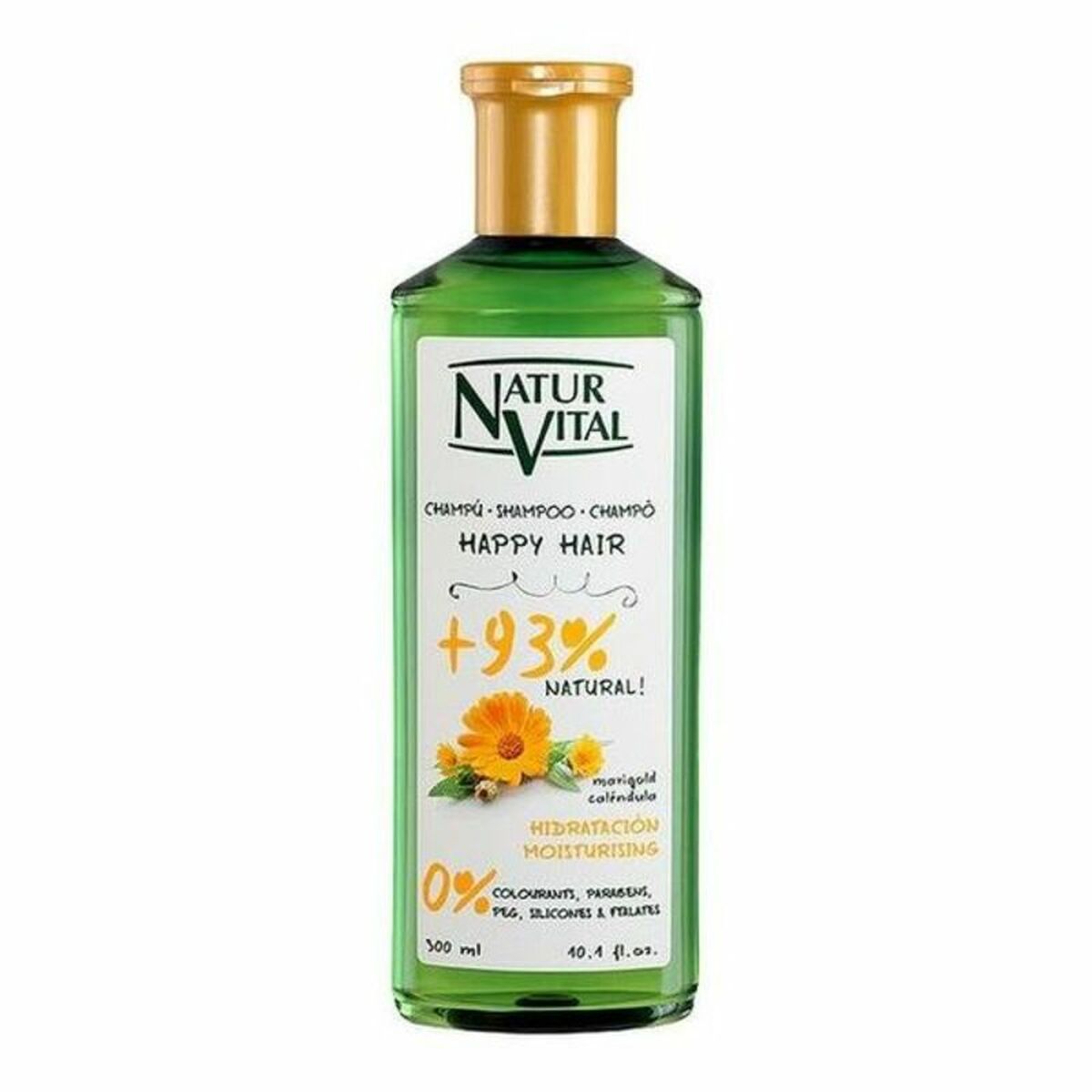 Moisturizing Shampoo Happy Hair Hidratacion Naturaleza y Vida-0