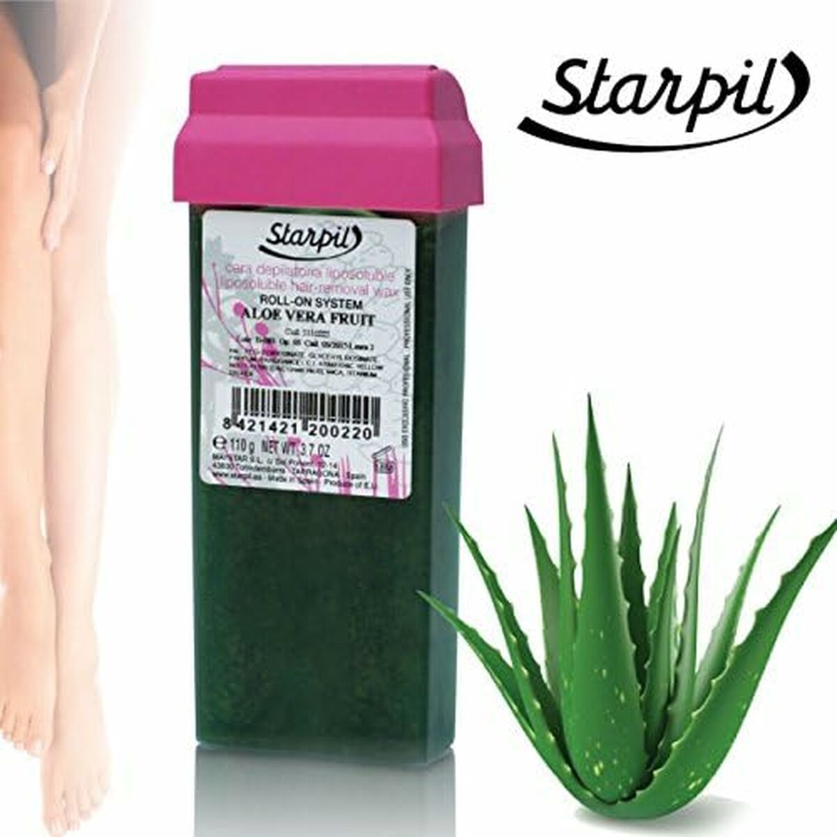 Körperhaarentfernungswachs Starpil Roll-on Aloe-1