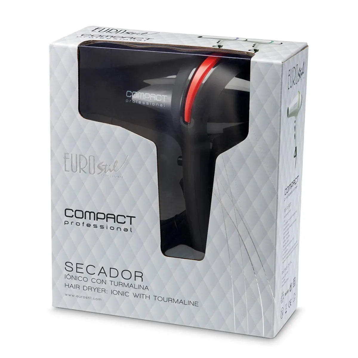 Eurostil Compact professionale Secador Con Turmalina 2000w 1 pz