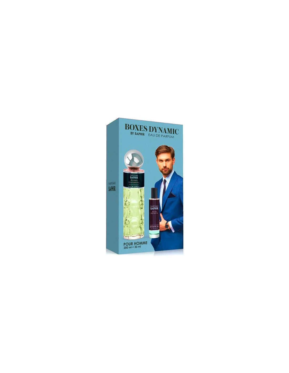 Saphir Boxes Dynamic eau de parfum spray 200 ml 30 ml Sets