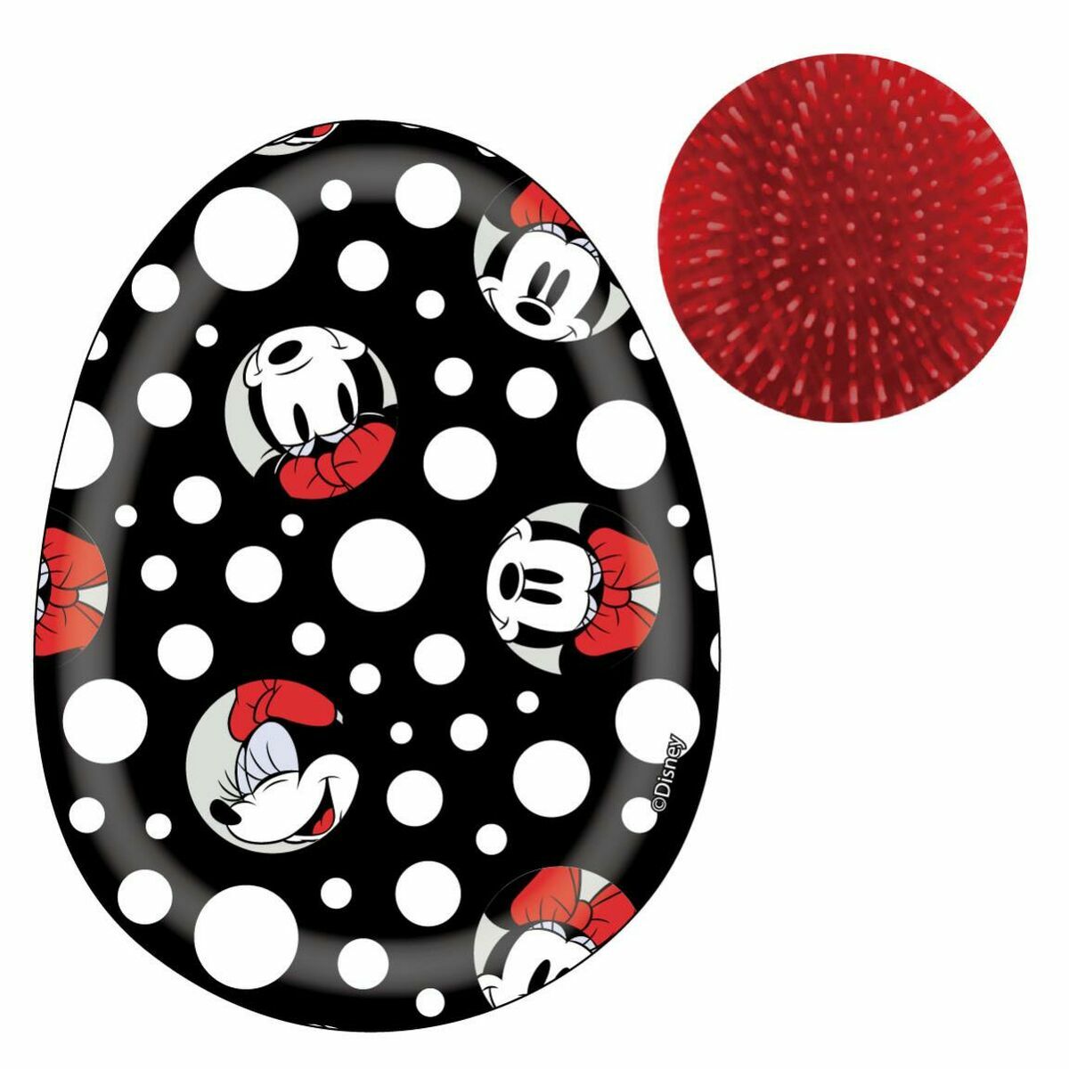 Entwirrende Haarbürste Disney Black Minnie Mouse 7 x 9 x 4 cm-5