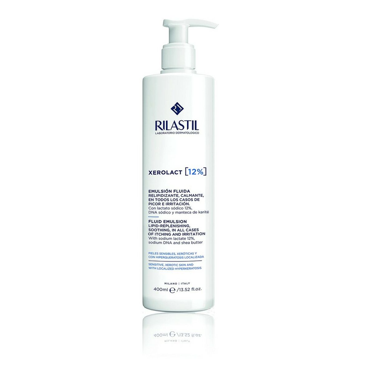 Körperlotion Rilastil Xerolact 12 % Beruhigend (400 ml)-0