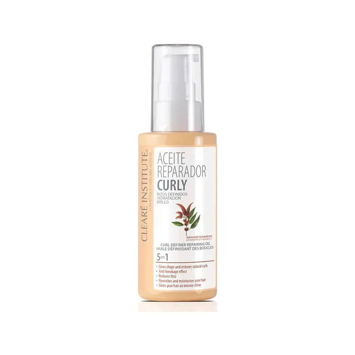 Clearé Institute Curly Curls Defined Curl Repair olio idratante Shine 50 ml